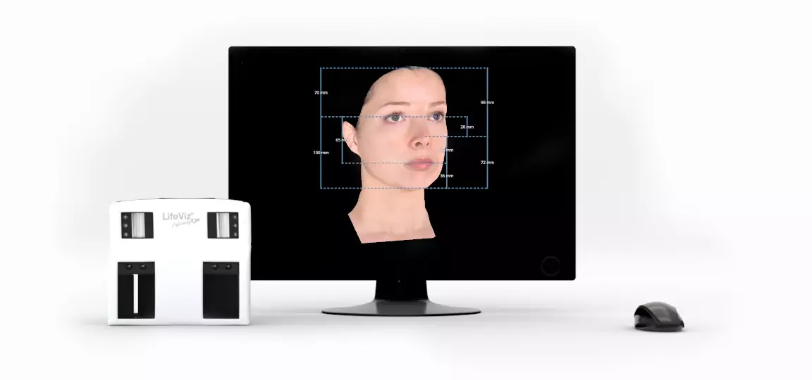 Trīsdimensionāla (3D) sejas un ķermeņa vizualizācija ar “LifeViz®” 