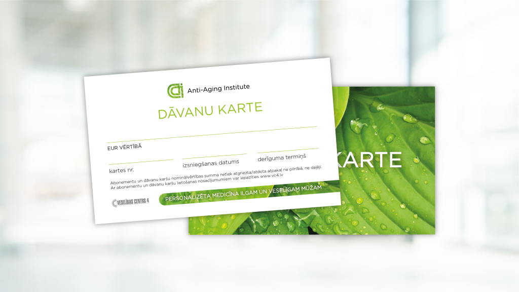 Anti-Aging Institute dāvanu karte
