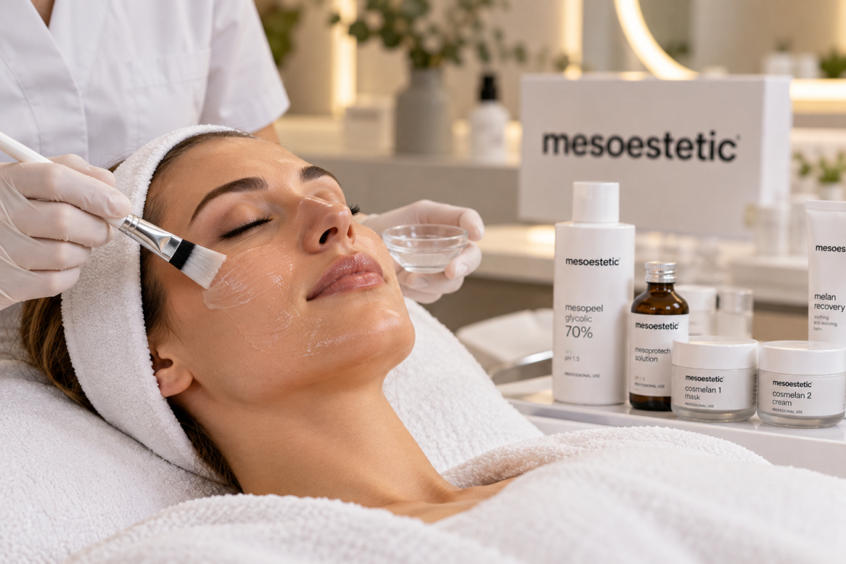 Sejas ādas kopšanas procedūras ar Mesoestetic
